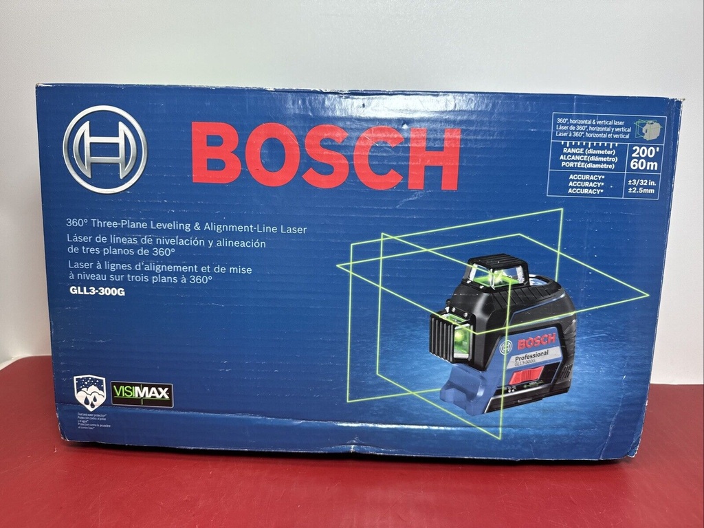 Bosh GLL3-300G / 360Connected Green-Beam Three-Plane Leveling