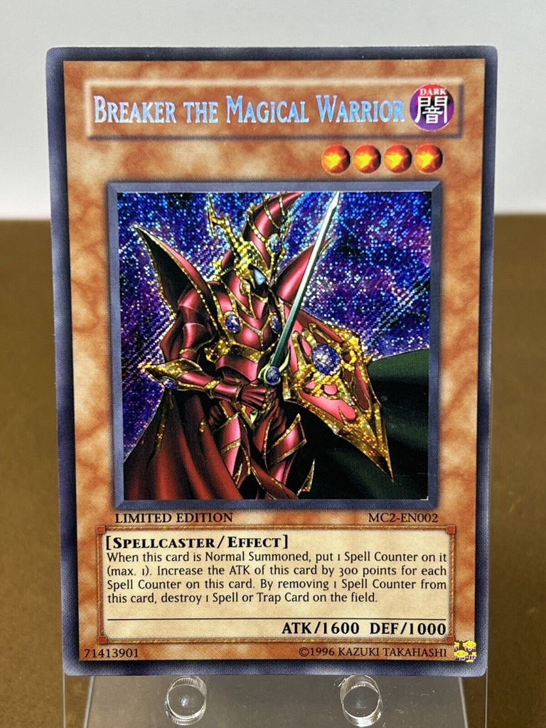 Yugioh Breaker The Magical Warrior MC2-EN002 Secret Rare Limited Edition -MP-