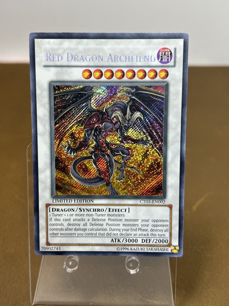 Red Dragon Archfiend CT05-EN002 Ltd Ed (NM) Secret Rare Yu-Gi-Oh!