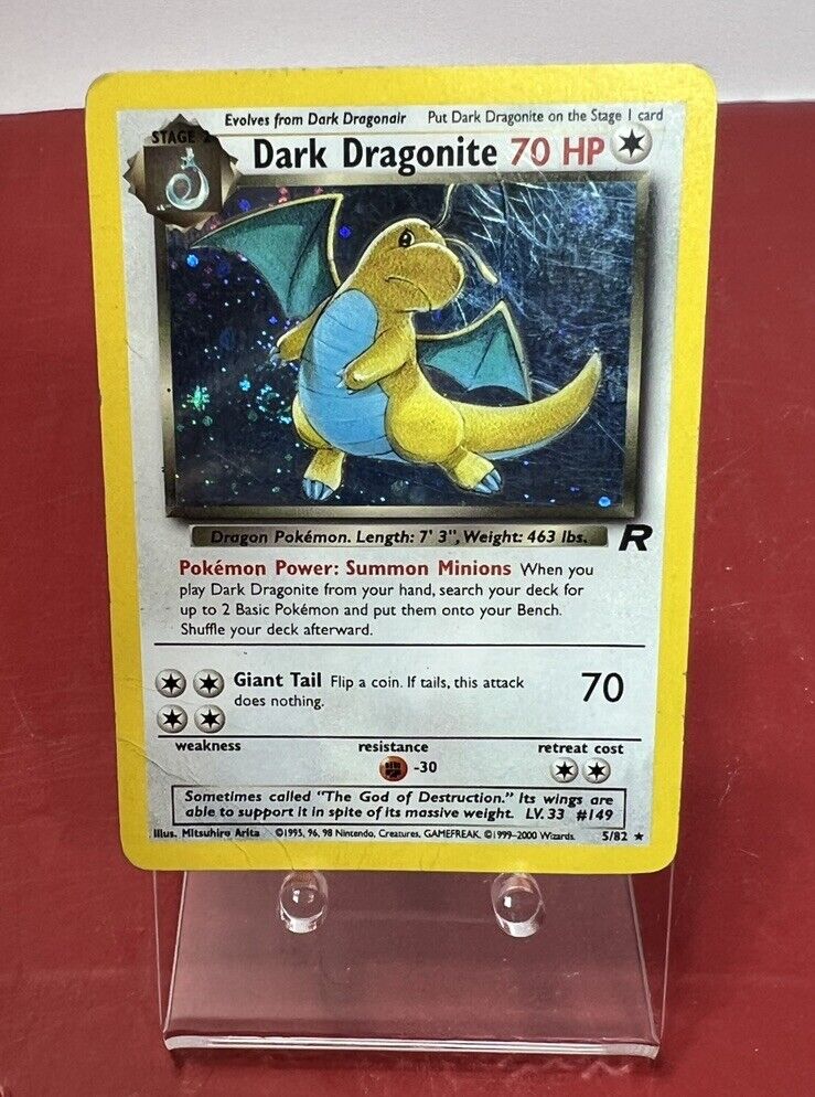 Pokémon TCG Dark Dragonite Team Rocket 5/82 Holo Unlimited Holo Rare HP