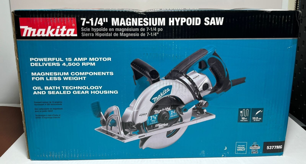 Makita 5377MG 7-1/4" 15A Corded Lightweight Magnesium Hypoid Circular Saw New