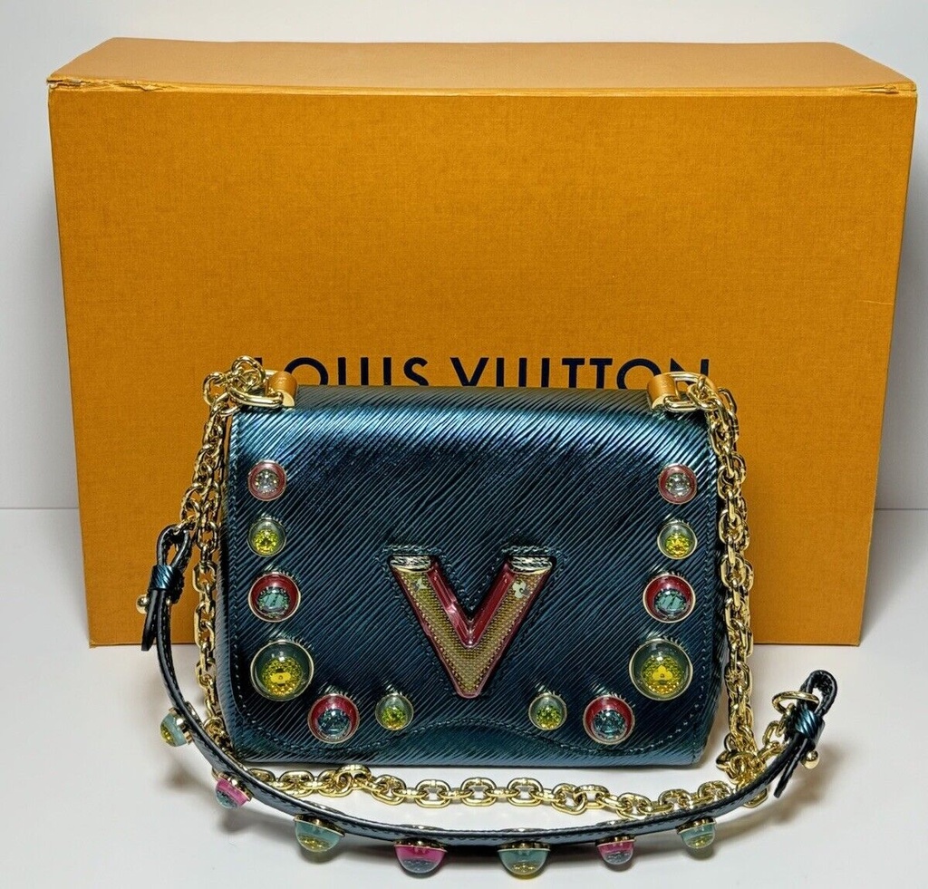 Louis Vuitton Twist Epi Leather w Flower Cabochons PM SR0128 - Excellent condit