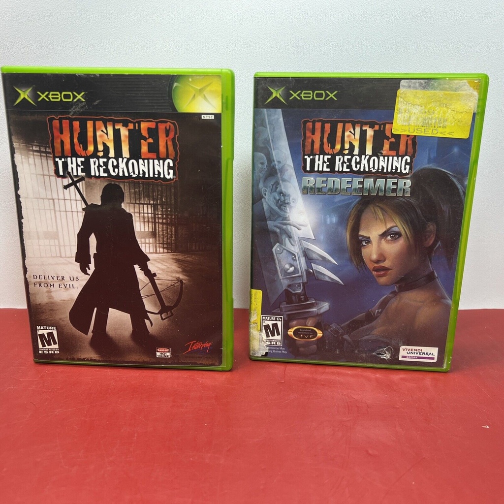 Hunter: The Reckoning + Redeemer (Xbox) Both Games! Tested! Inserts Included!