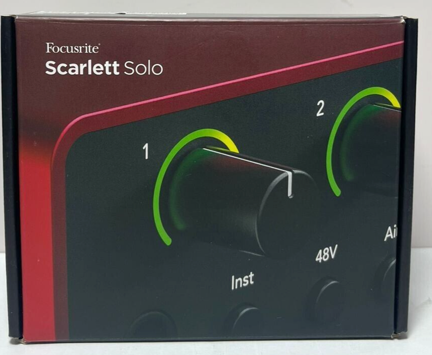 Focusrite Scarlett Solo USB-C Audio Interface (4th Generation)