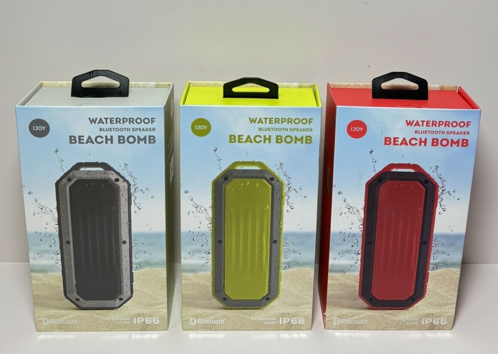 3 X IJoy Beach Bomb Ip66 Waterproof Portable Bluetooth Speaker