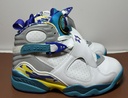 [3560-1] AIR JORDAN 8 RETRO C11236 100 WHITE/VARSITY SHOES WMNS SIZE6