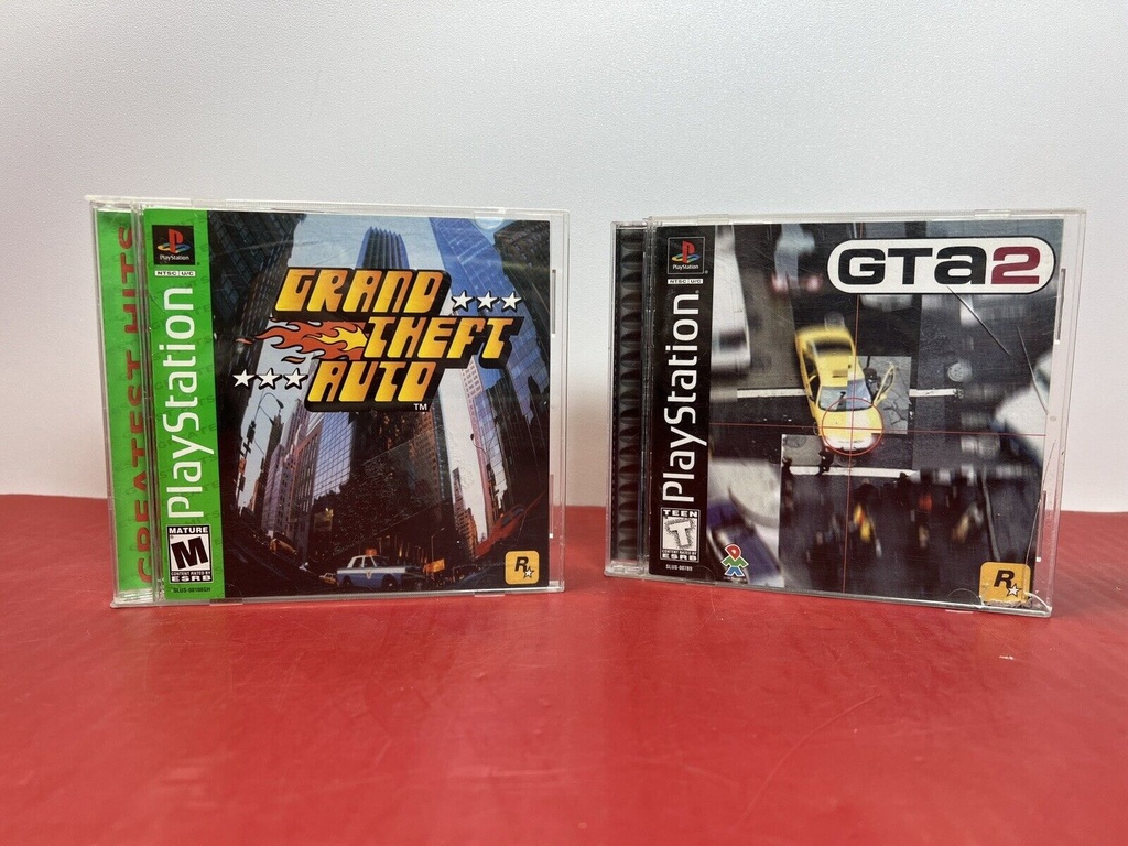 Grand Theft Auto (PlayStation 1 98) Green Label Grand Theft Auto 2 Black Label