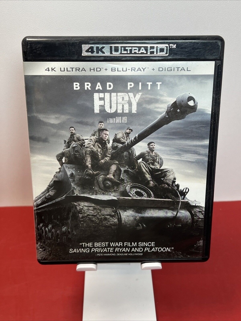 Fury [New 4K UHD Blu-ray] 4K Mastering, Ac-3/Dolby Digital, VALID DIGITAL CODE