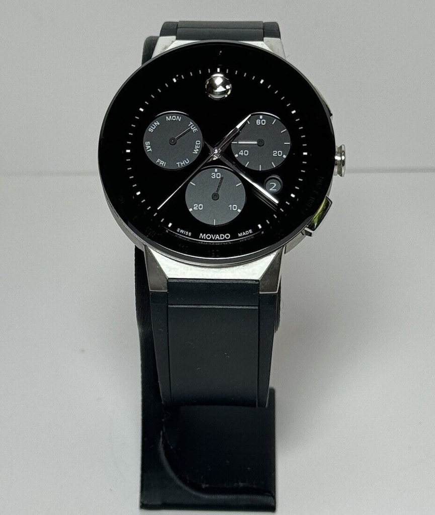 Movado Sapphire Chronograph 43mm Black Dial Quartz  11.1.14.1486