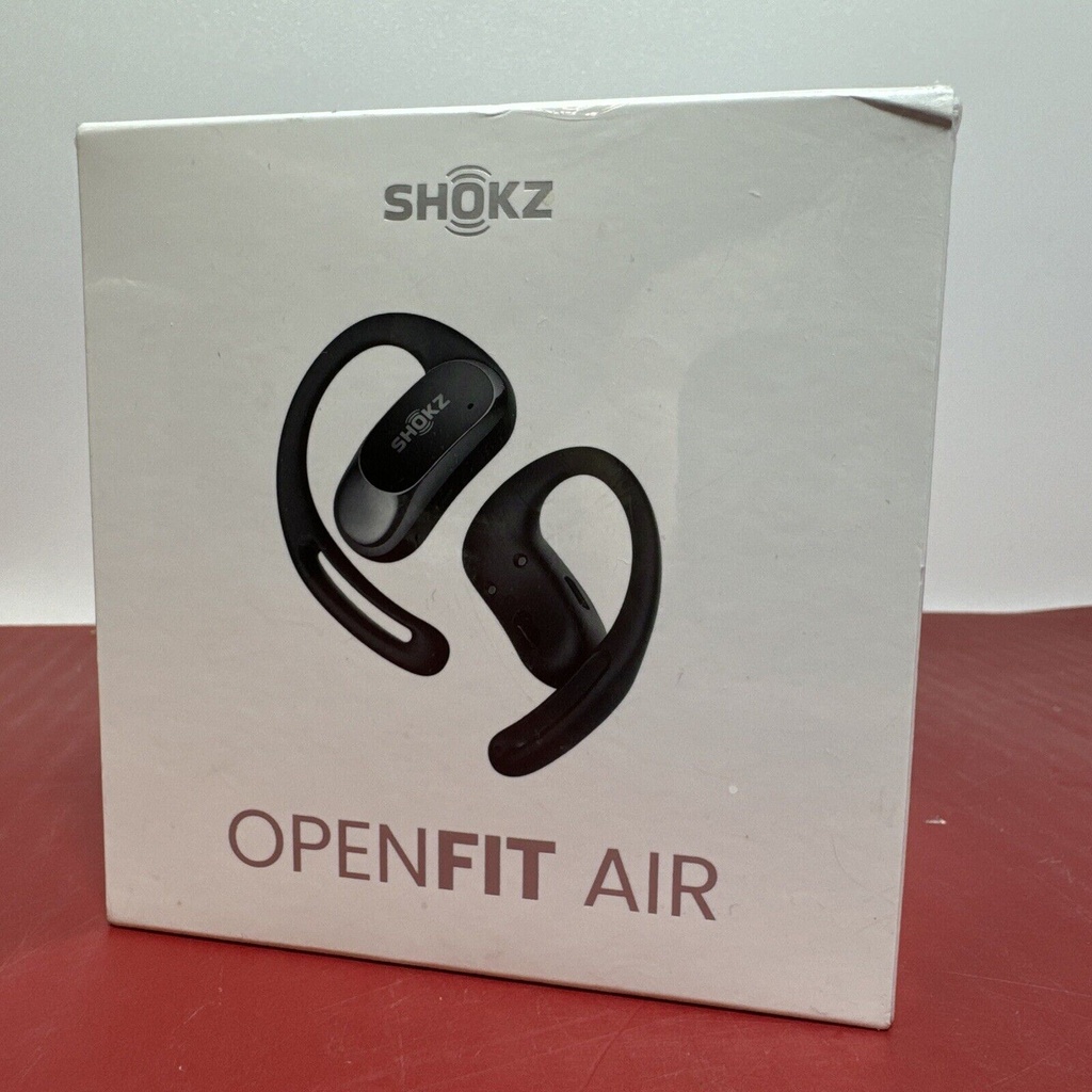 Shokz OpenFit Air Open-Ear True Wireless Earbuds, Black