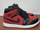 [3848-1] Nike Air Jordan 1 I Mid Gym Red Black White BRED Retro 554724-610 Men's 11