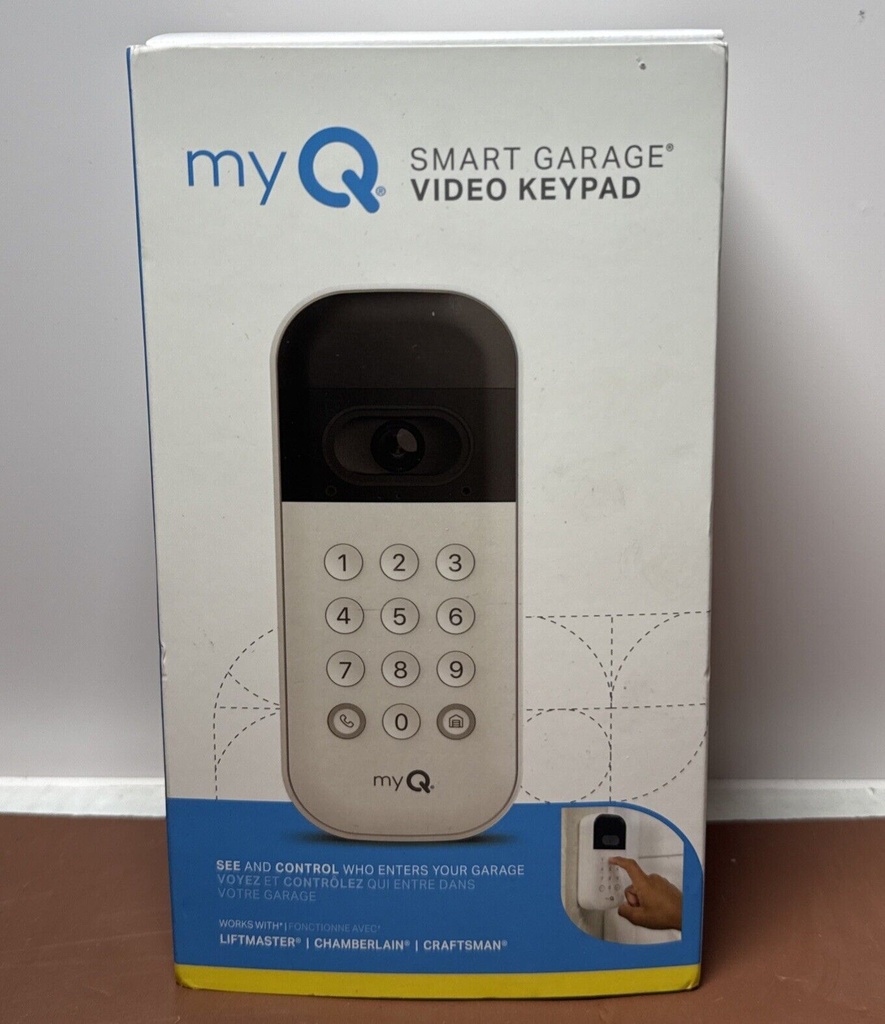 Brand New Sealed - myQ SMART GARAGE VIDEO KEYPAD WHITE CHAMBERLAIN