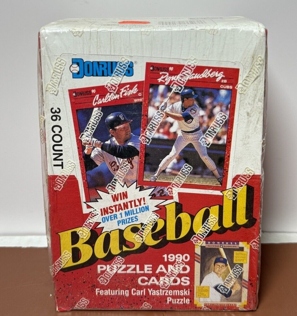 1990 Donruss Baseball 36 Pack Box - New Factory Sealed