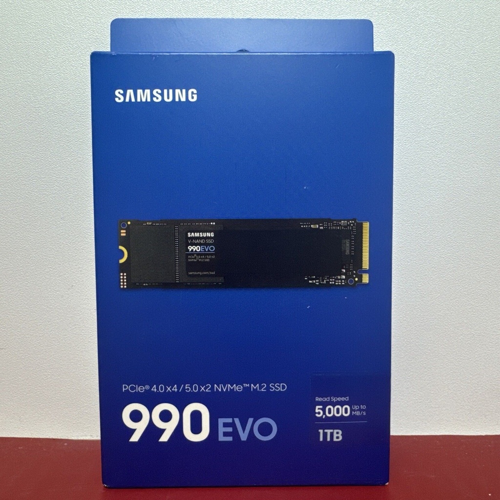 New Sealed Samsung 990 EVO SSD 1TB M.2 2280 NVMe Internal Solid State Drive