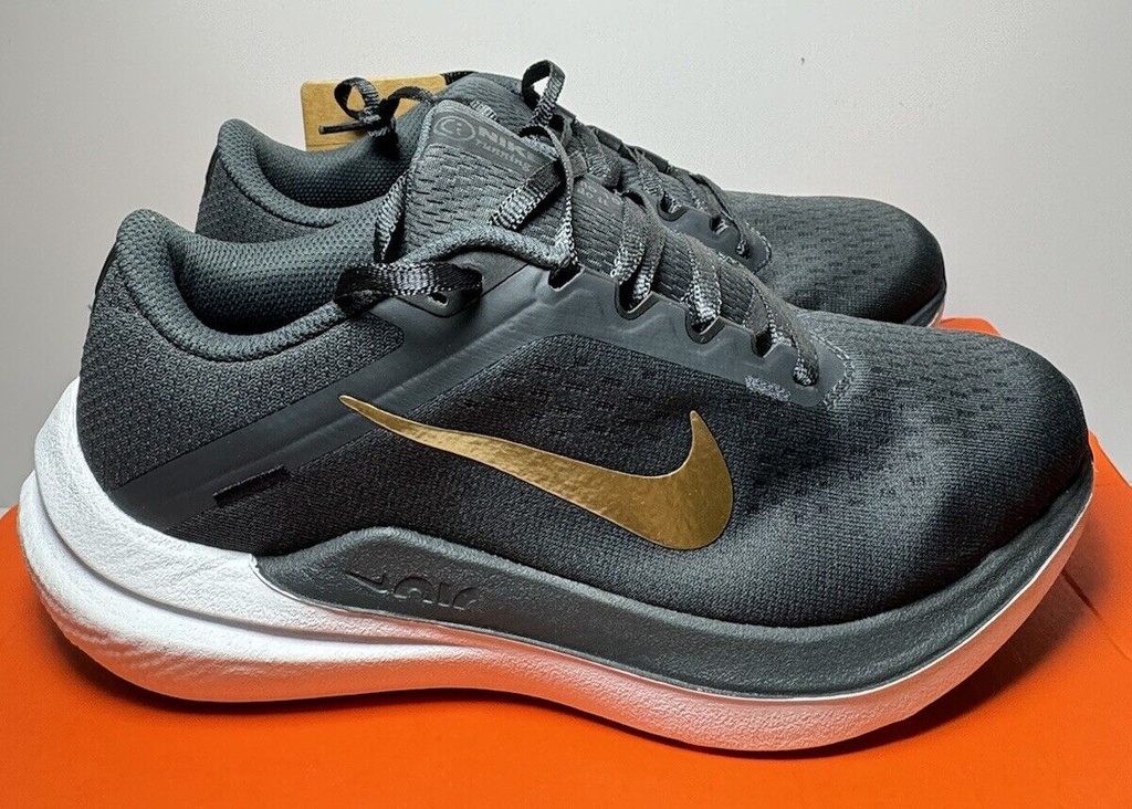 Nike Women's Winflo 10 Road Running Shoes Black/Gold DV4023-005-WMNS SIZE 7.5