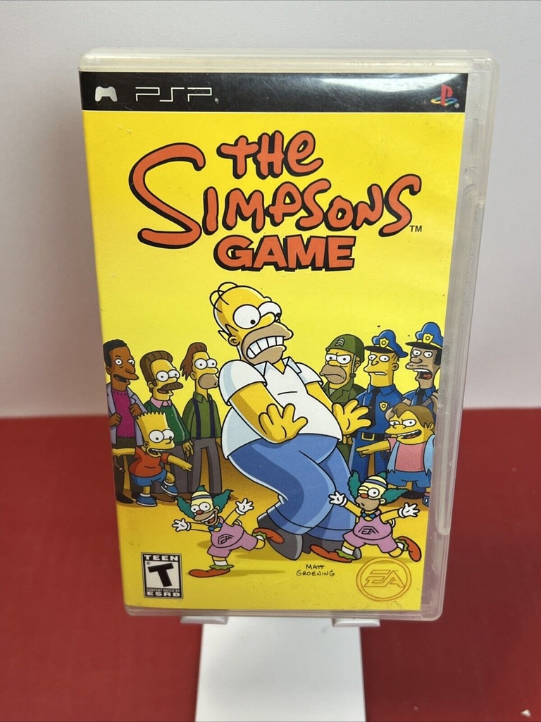 The Simpsons Game  ( SONY PSP 2007 ) Complete CIB Authentic