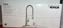 [8398-3] New Kohler Ealing Pro R28702-SD-VS Single-Handle Stainless Kitchen Sink Faucet