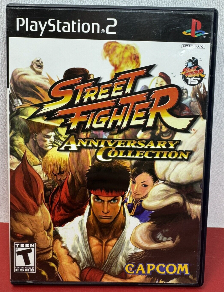 Street Fighter Anniversary Collection (Sony PlayStation 2, 2004) PS2 COMPLETE