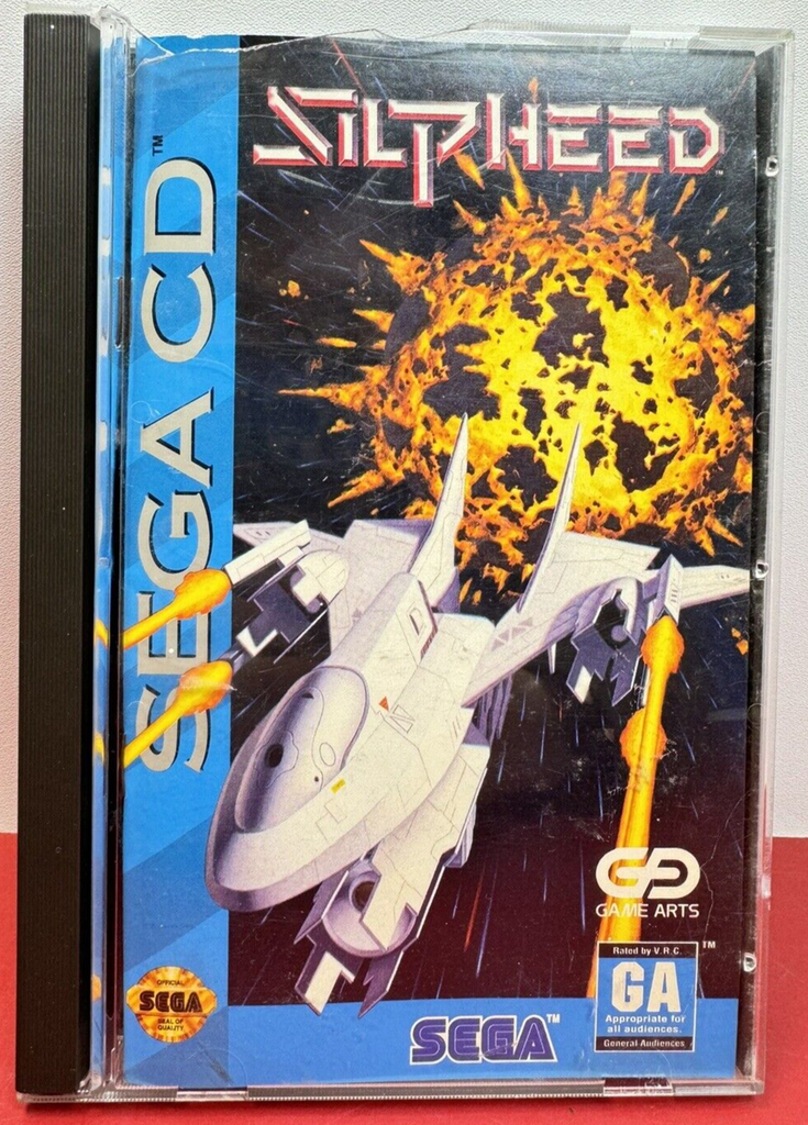 Silpheed (Sega CD SCD, 1993) COMPLETE CIB Tested & Cleaned W/ Reg. Card!