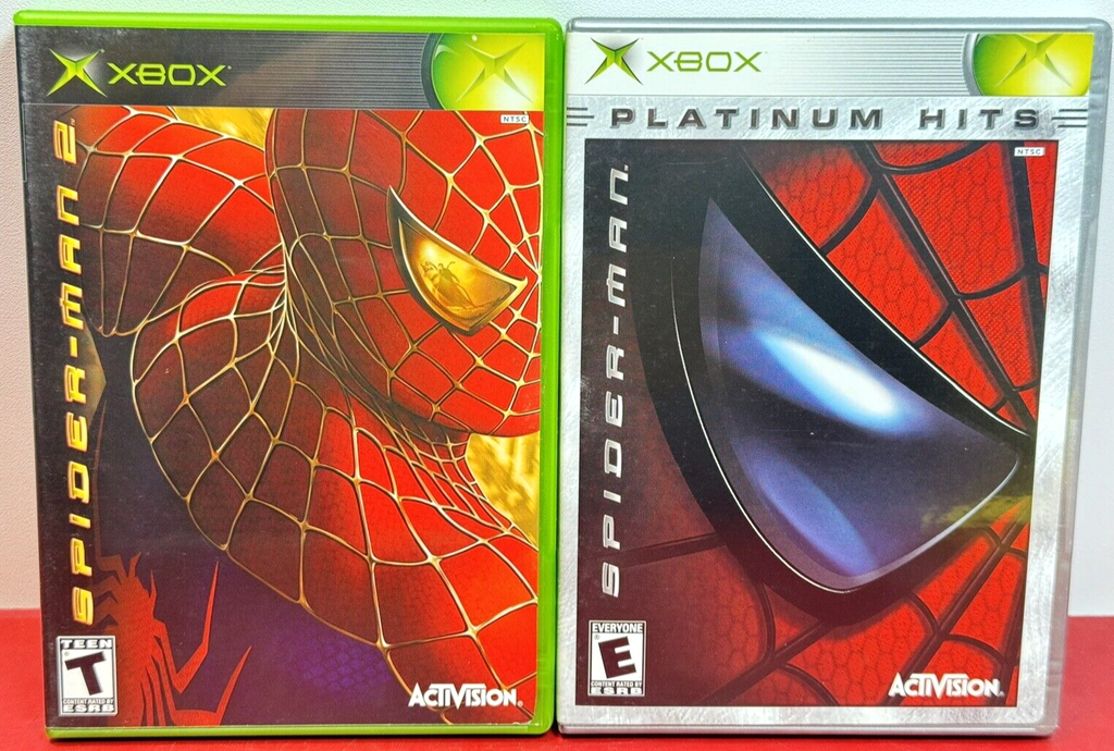 Spider-Man 1 and 2 Platinum Hits Bundle (Microsoft Xbox) - Great