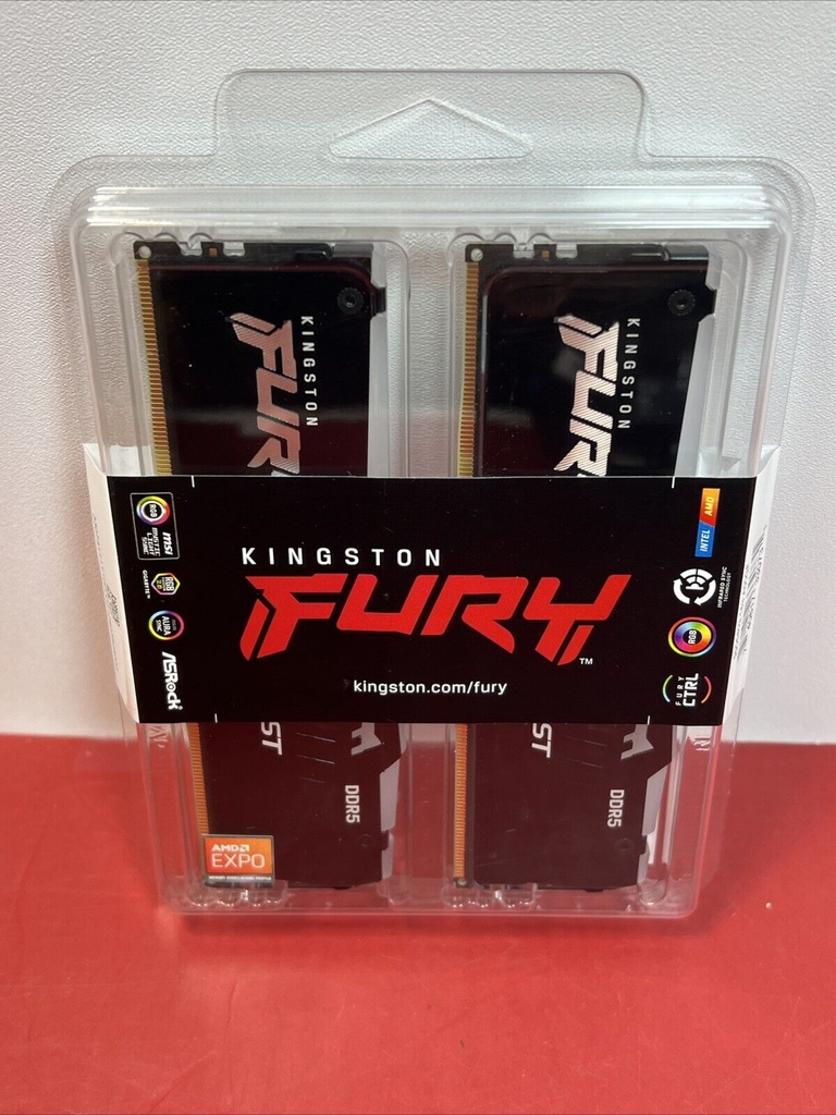 Kingston FURY Beast 32GB 2 x 16GB DDR5 6000MT  Memory Kit KF560C36BBEAK2-32 NEW