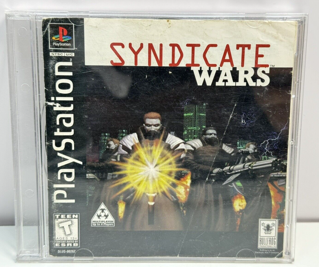 Syndicate Wars (1997) - Sony Playstation 1 PS1 PSX - W/ case and manual BLACK