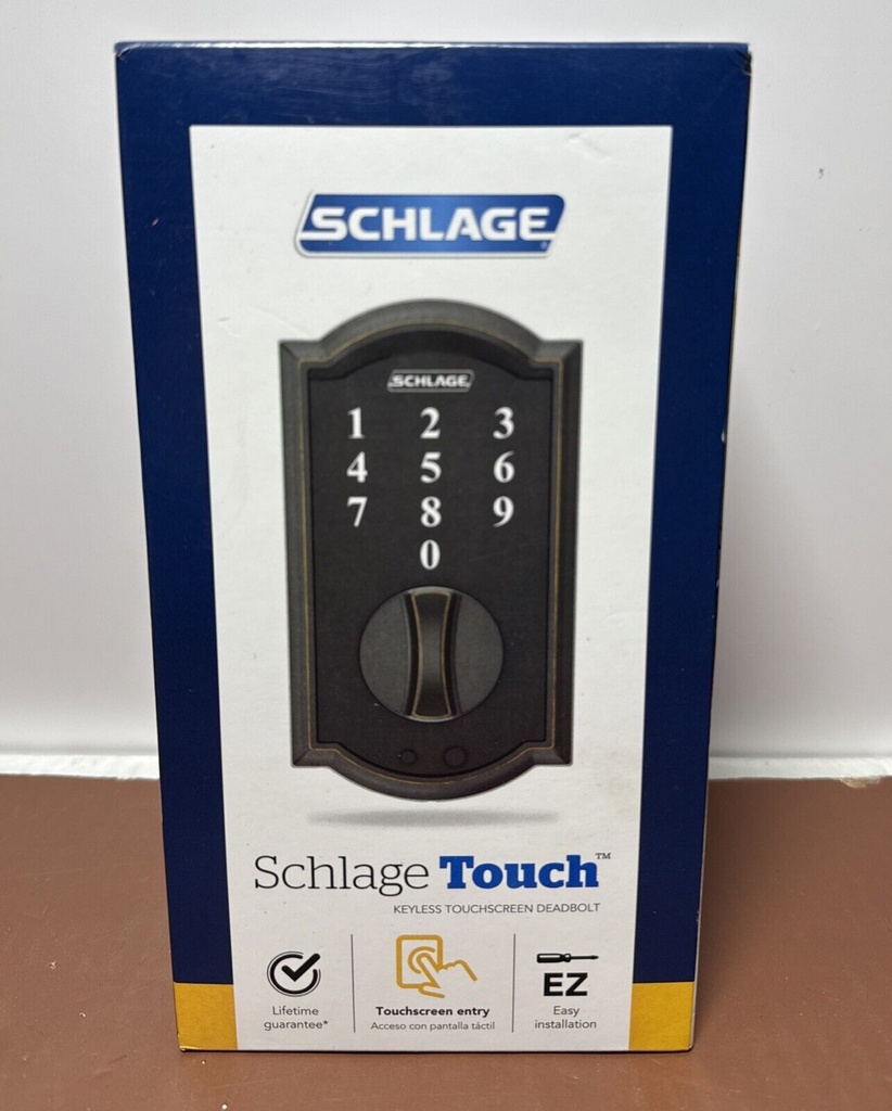 Schlage Touch BE375 V CAM 716 Camelot Aged Bronze Electronic Keypad