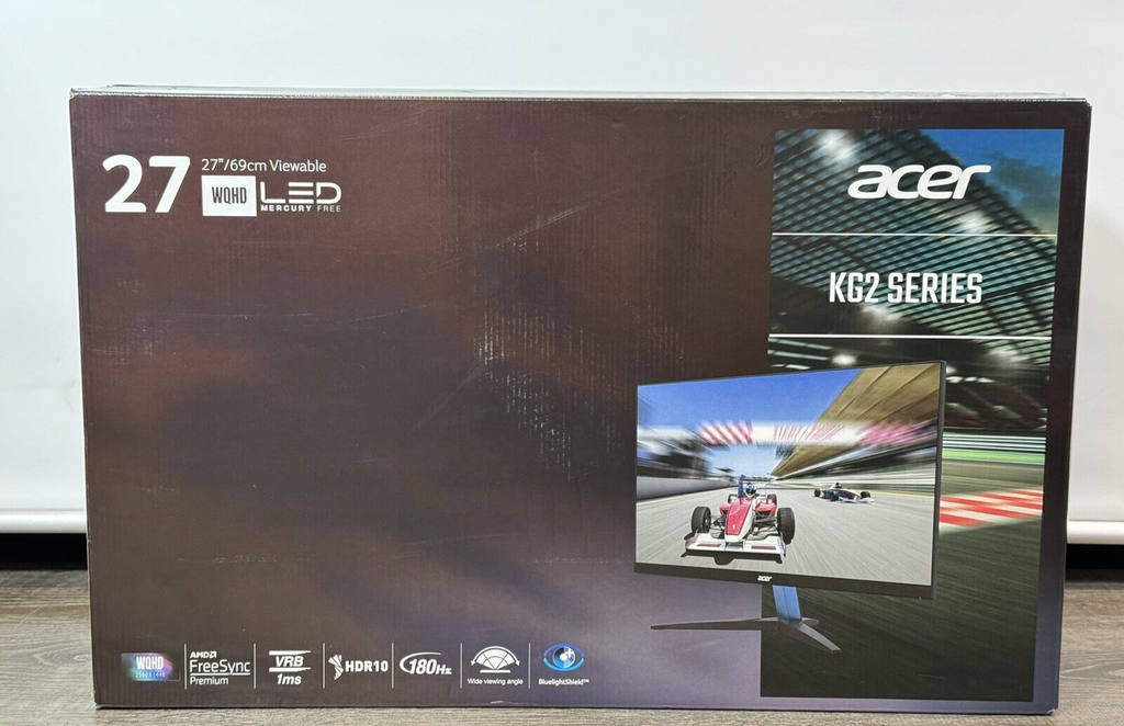 Acer - Nitro KG272U Pbmiipx 27" LED WQHD FreeSync Gaming Monitor - Brand New