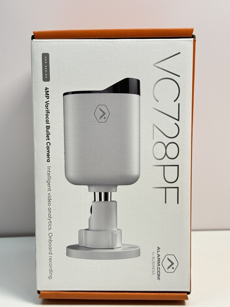 Alarm.com ADC-VC728PF Pro Series 4MP Varifocal PoE Bullet Camera - Open Box