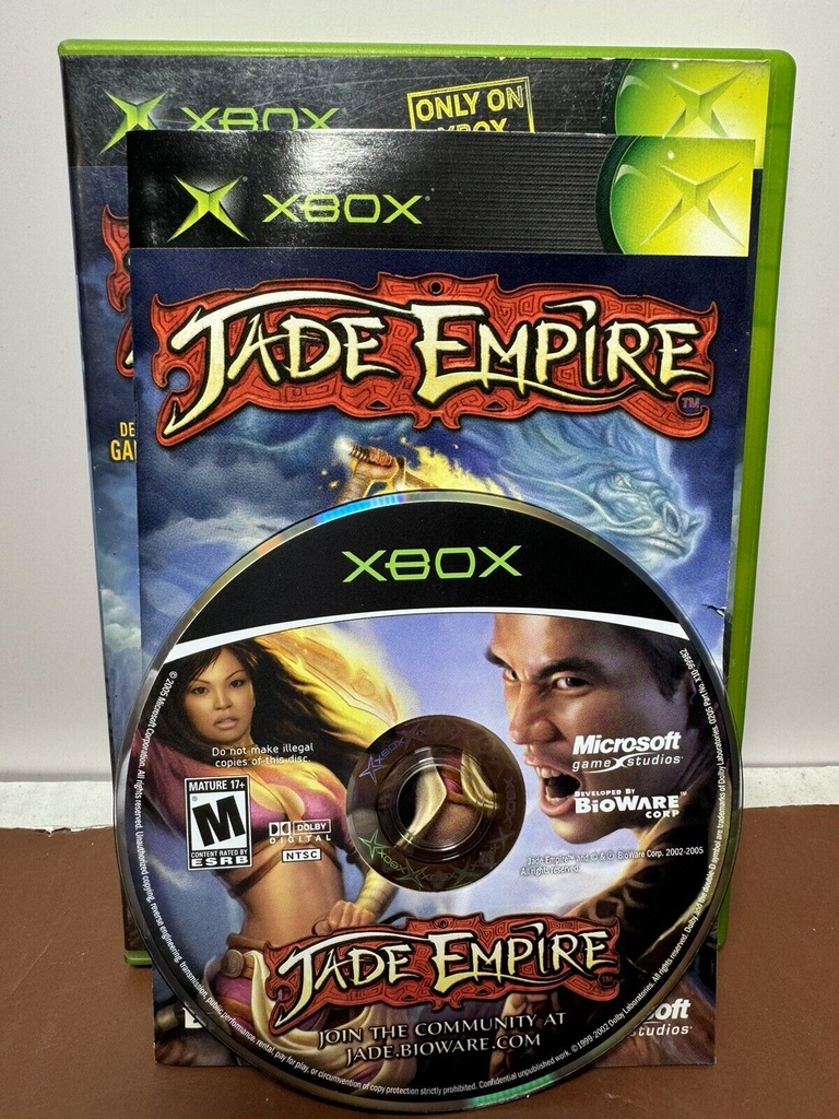 Original Xbox Jade Empire Complete CIB Tested Mint Black Label