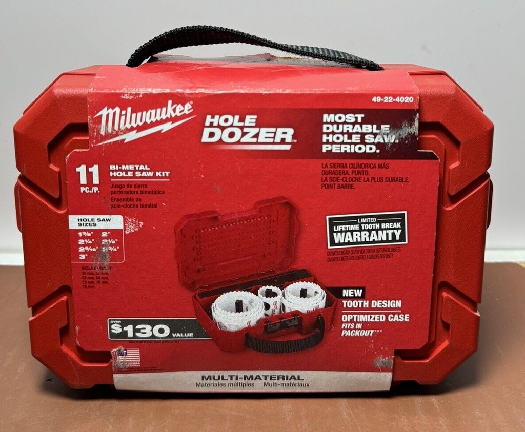 Milwaukee Hole Dozer General Purpose Bi-Metal Hole Saw Set (11-Piece) 49-22-4020