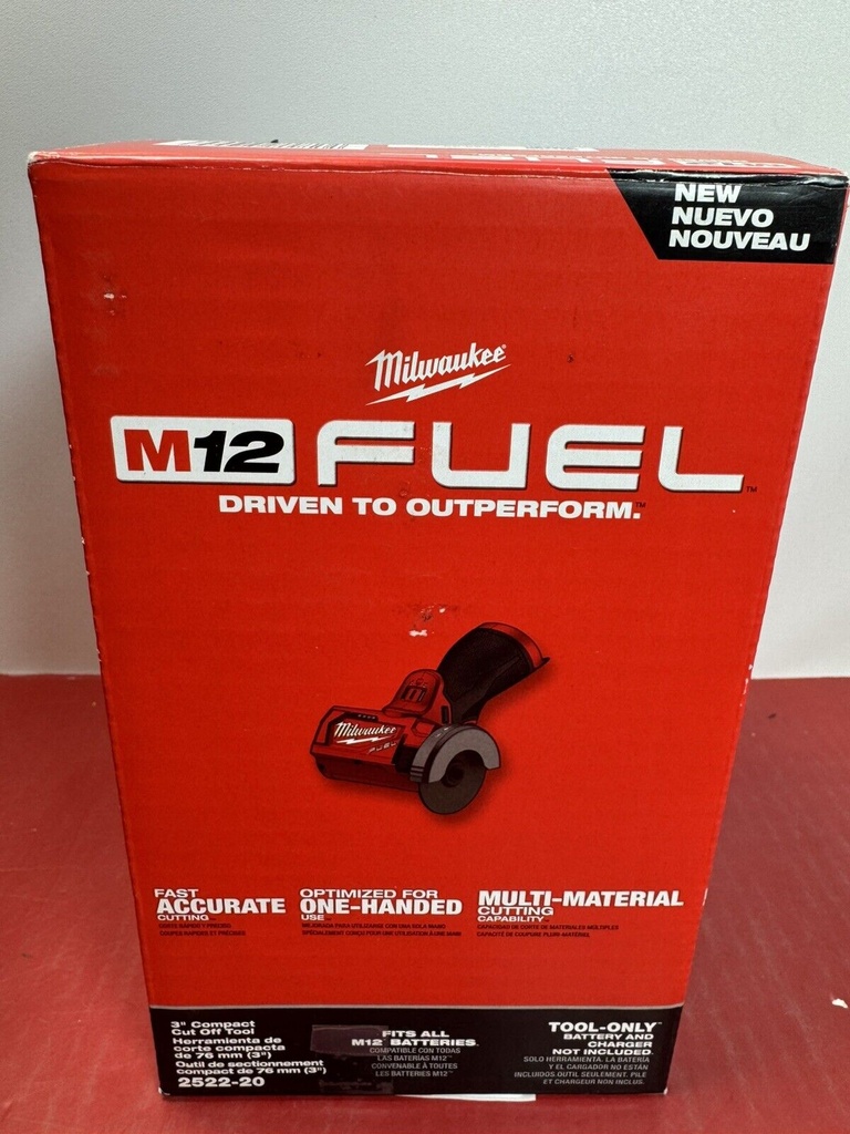 Milwaukee 2522-20 M12 12 Volt FUEL™ 3" Compact Cut Off Tool SEALED NEW FREE SHIP