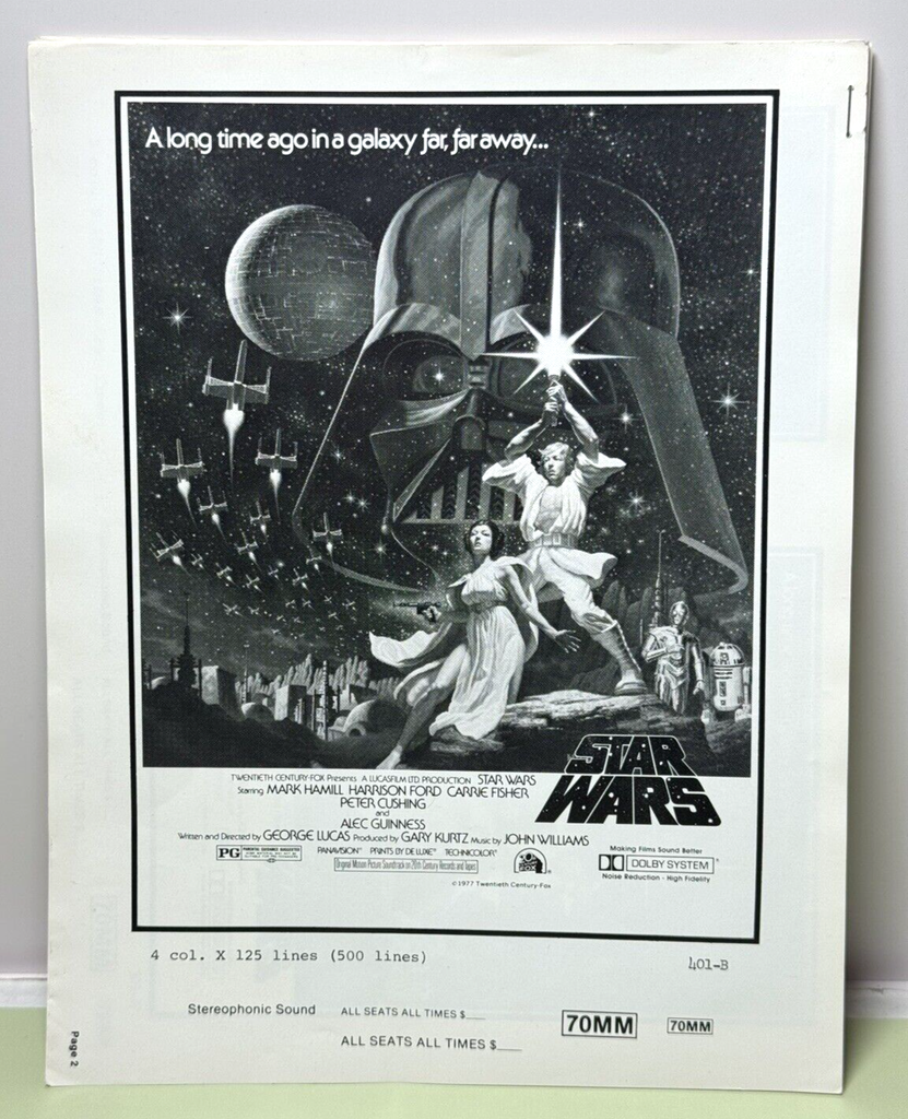 1977 STAR WARS PRESSBOOK Movie Poster Press Book  20th Century Fox Lucasfilm