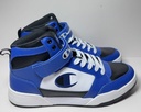 [6593-1] Champion Arena Power Hi Top Men's Shoes Sz 12 BLACK/BLUE/WHITE Athletic Sneaker