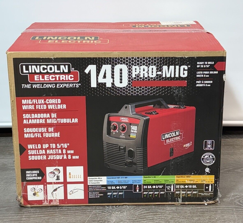 Lincoln Electric Pro-MIG 140 Wire Feed Welder K2480-1 115V, Aluminum Welder