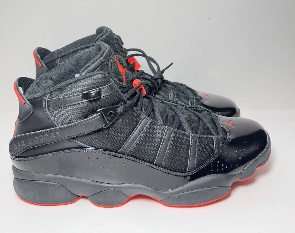 Nike Air Jordan 6 Rings “Black/Infrared 23-Black” - Size 15 - 322992-066