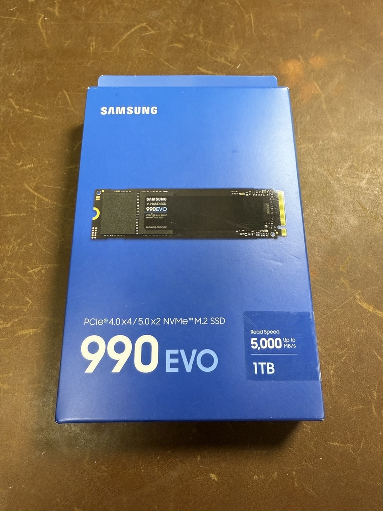 SAMSUNG 990 EVO SSD, 1tb, PCle 4.0x4, NVMe M.2, up to 5,000 MB/s