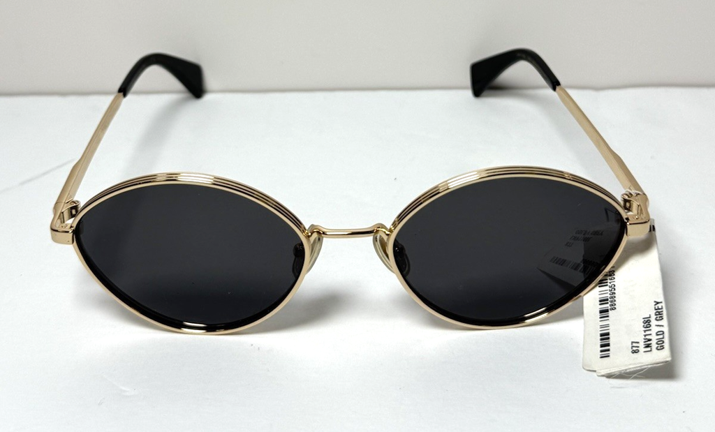 LANVIN LNV116S Sunglasses  Women Gold / Gray Oval - 57mm