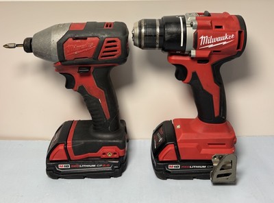 Milwaukee M18 2656-20 & 3601-20 Impact Driver Combo with Battery & Charger