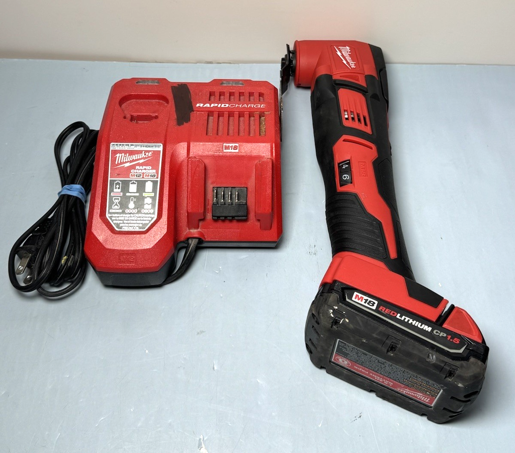 Milwaukee 2626-20 18V Li-Ion Cordless Oscillating Multi w batt 1.5 Ah &charger