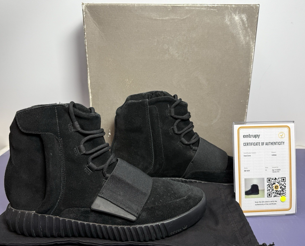 Adidas Yeezy Boost 750 Triple Black Size 11 - BB1839 - New w/ Box and Dustbag