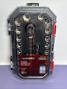 [FRB] Husky 3/8 in. Drive Ratchet SAE/Metric Standard Socket Set (24-Piece)