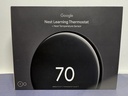 [8948-1] Google Nest Learning Thermostat (4th gen) w/ Temperature Sensor Black New Sealed