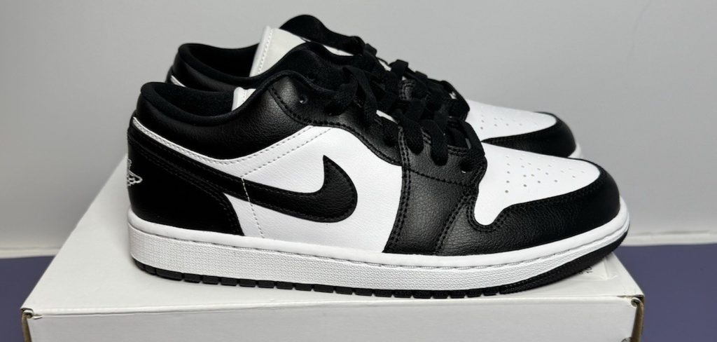 New - Nike Women's Air Jordan 1 Low Panda Black White DC0774-101 US Size 8