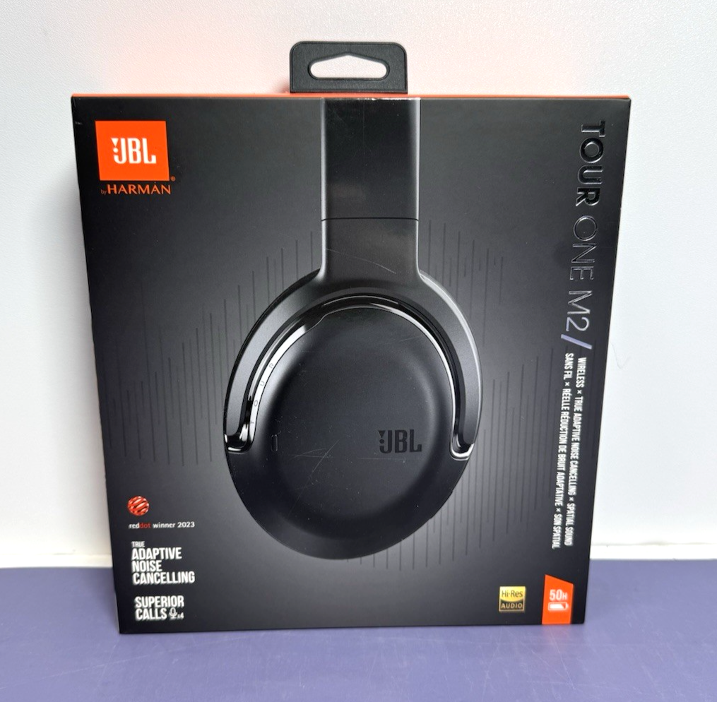 JBL Tour One M2 Wireless Over-Ear Adaptive Noise Cancelling Black Headphones NEW