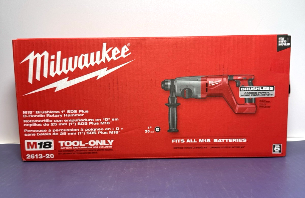 Milwaukee 2613-20 M18 18V Brushless SDS Plus D-Handle Rotary Hammer