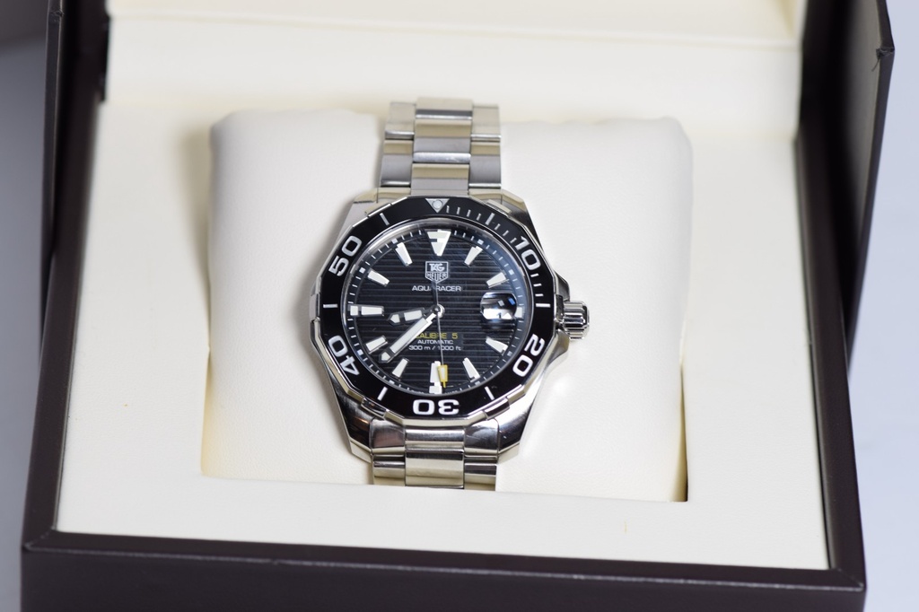 TAG Heuer Aquaracer Calibre 5 WAY211A.BA0928 Black Dial Automatic Men's Watch