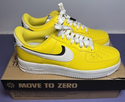 Nike Air Force 1 '07 LV8 Tour Yellow/Sail-Black Sneakers DO9786-700 Mens Size 8
