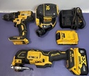 [11230-3] USED DEWALT COMBO Oscillating Multi-Tool , Compact Drill, Cordless Sander Tools