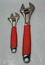 [11088-1] Snap On Tools 2pc 8" & 12" Soft Adjustable Wrench Foam Grip Set FADH8B & FADH12B